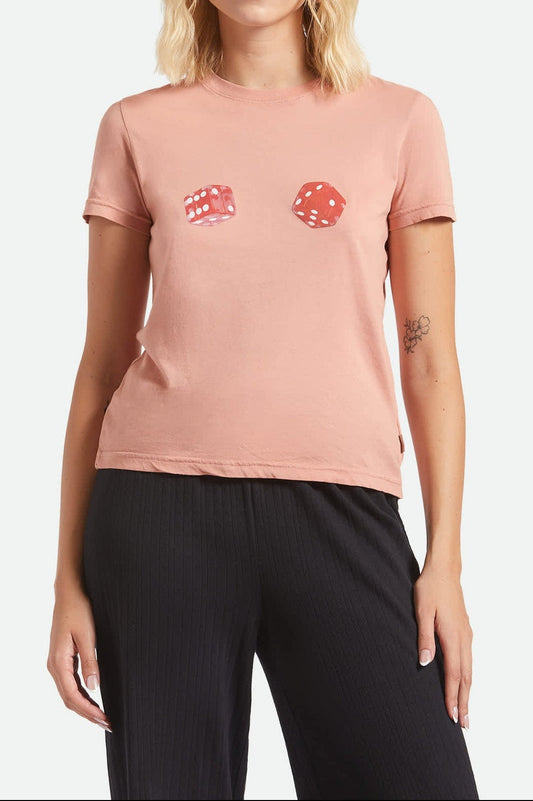 Tossed Dice Crew T-Shirt - Italian Clay
