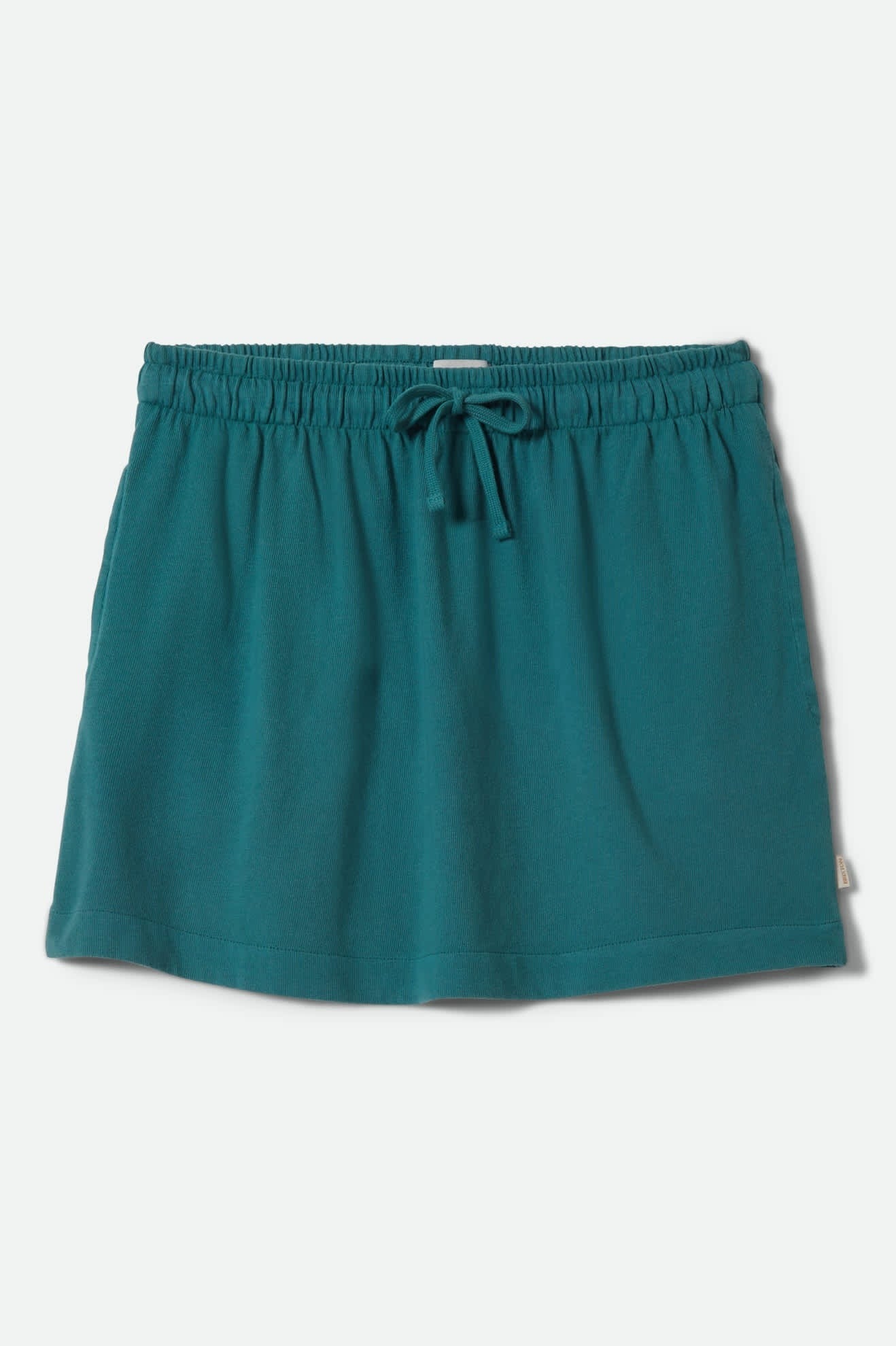 Carefree Organic Garment Dye Lounge Skirt - Washed Mediterranean Teal