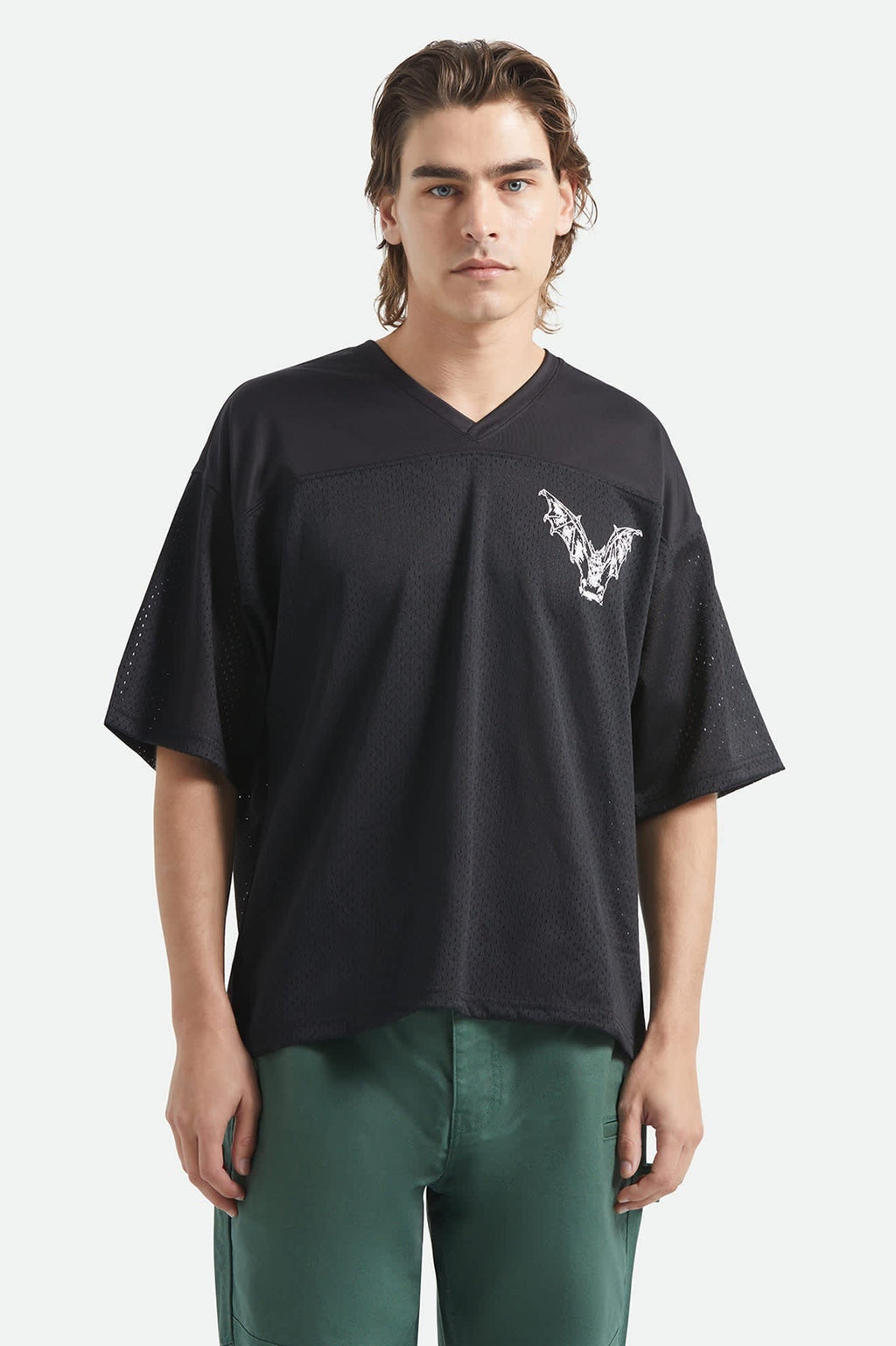Baggy Mesh Practice Jersey - Black/White Chippa