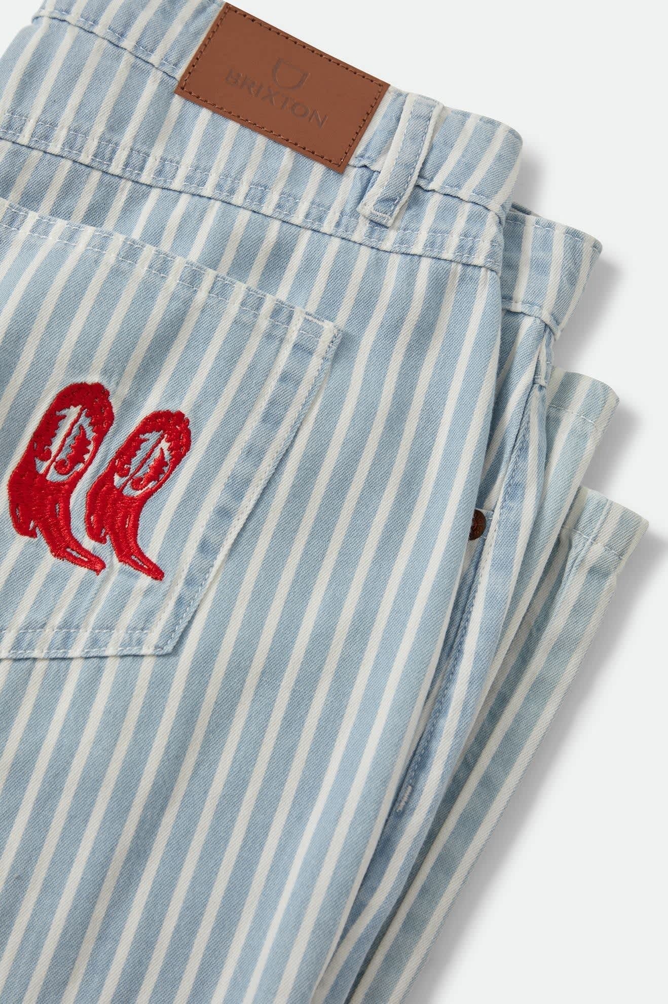 The Chloe 5-Pocket Pant - Two Boot Stripe