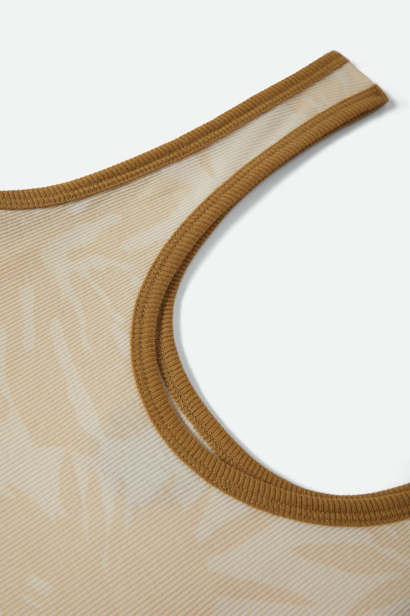 Ringer Organic A-Tank - Off White/Olive Stone
