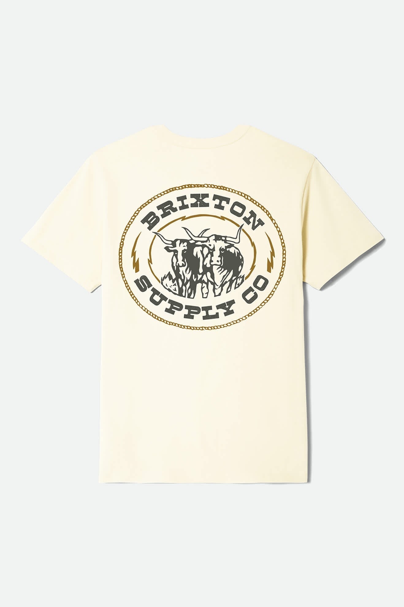Steele Short Sleeve Standard T-Shirt - Cream