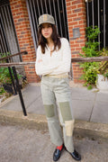 Essex Patchwork Painter Pant - Vintage Olive Patchwork