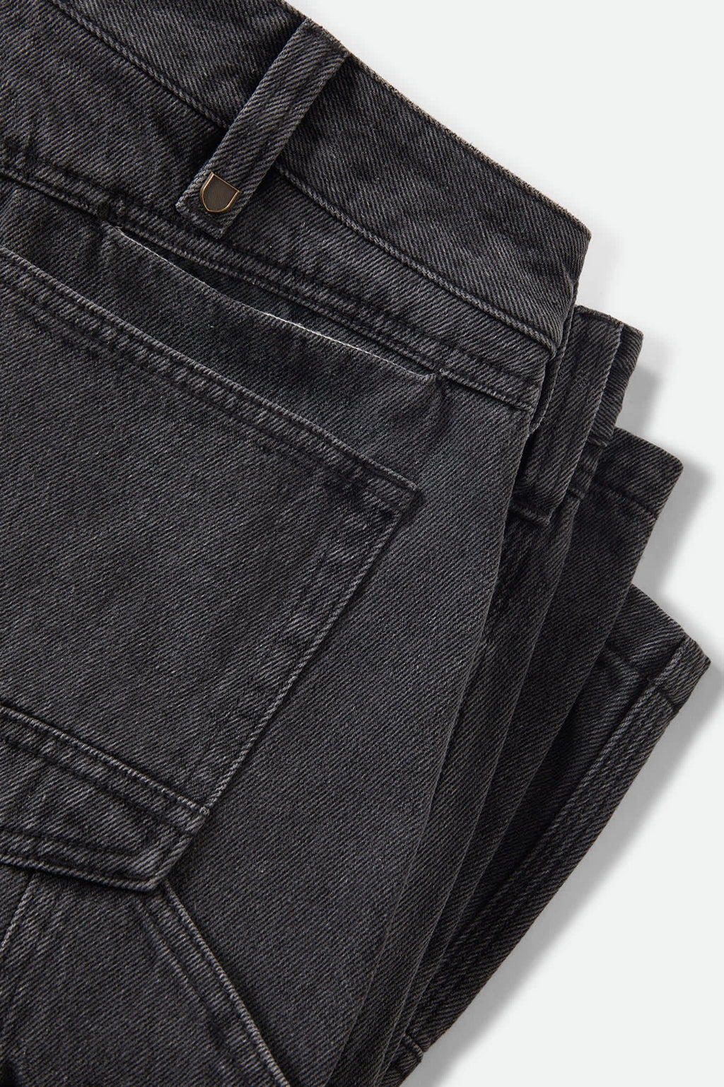 Builders Carpenter Baggy Short - Washed Black Denim