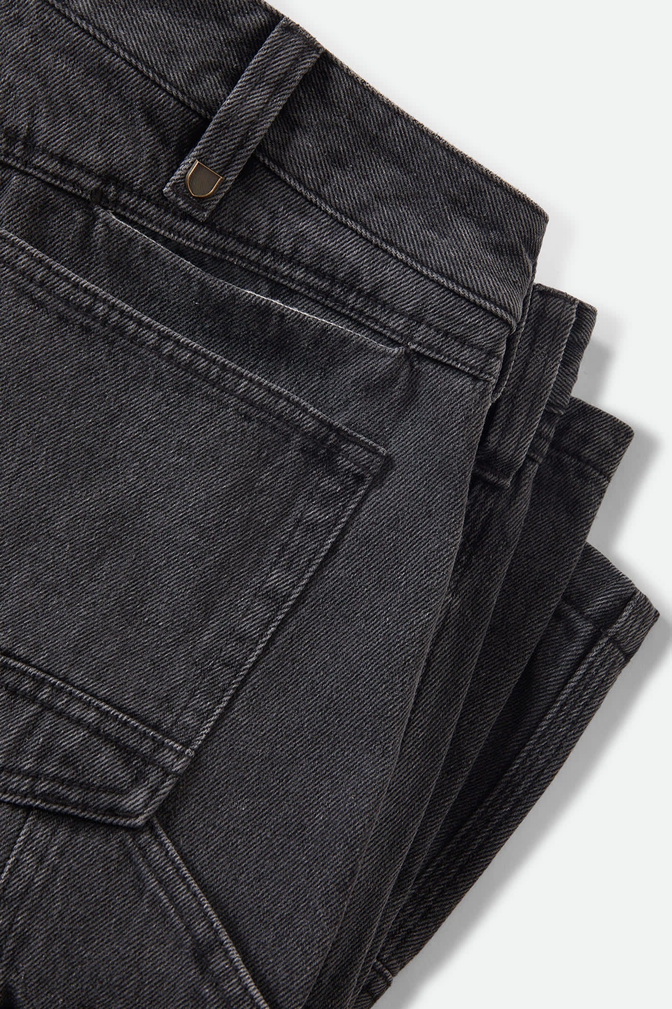 Builders Carpenter Baggy Short - Washed Black Denim