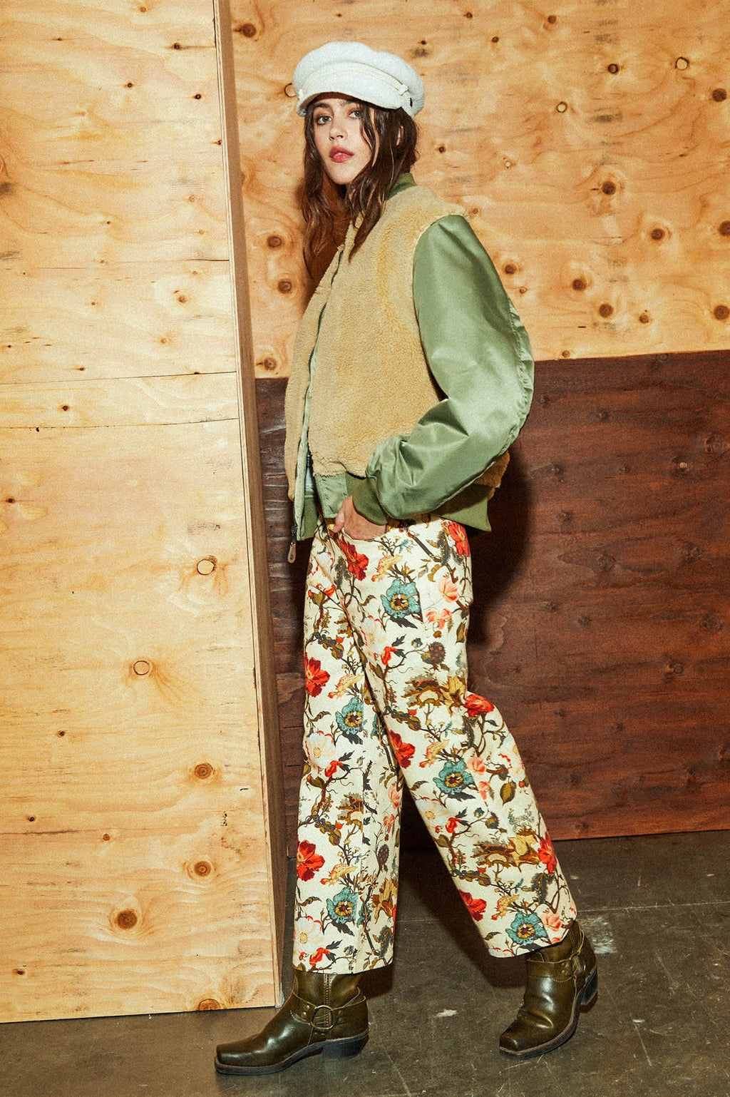 Sherpa Surplus Bomber Jacket - Olive Surplus