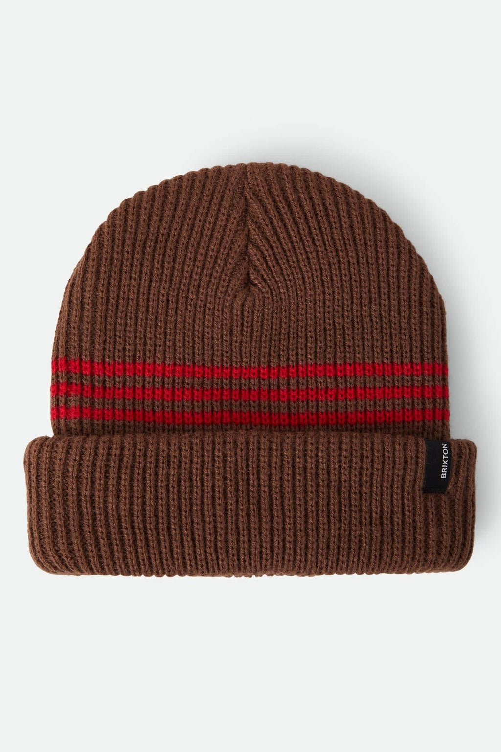 Chunky Heist Beanie - Pinecone Brown/Chili Pepper Stripe