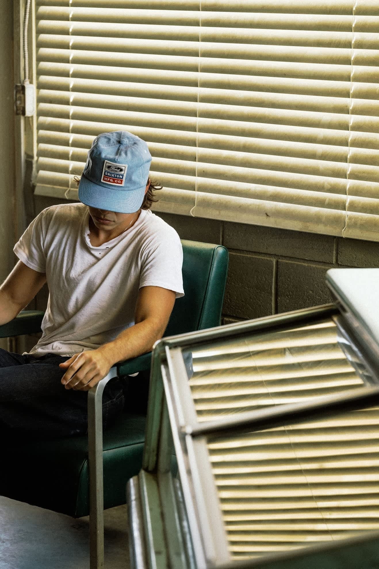 Ford Service Dept Snapback - Blue Chambray