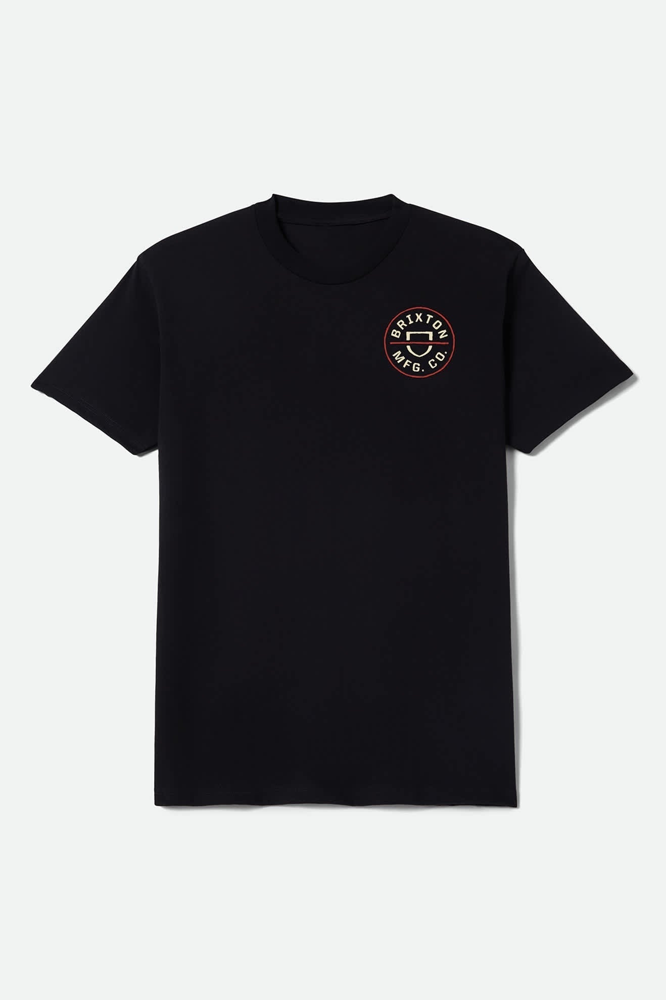 Crest II Standard T-Shirt - Black/Ivory/Brick Red