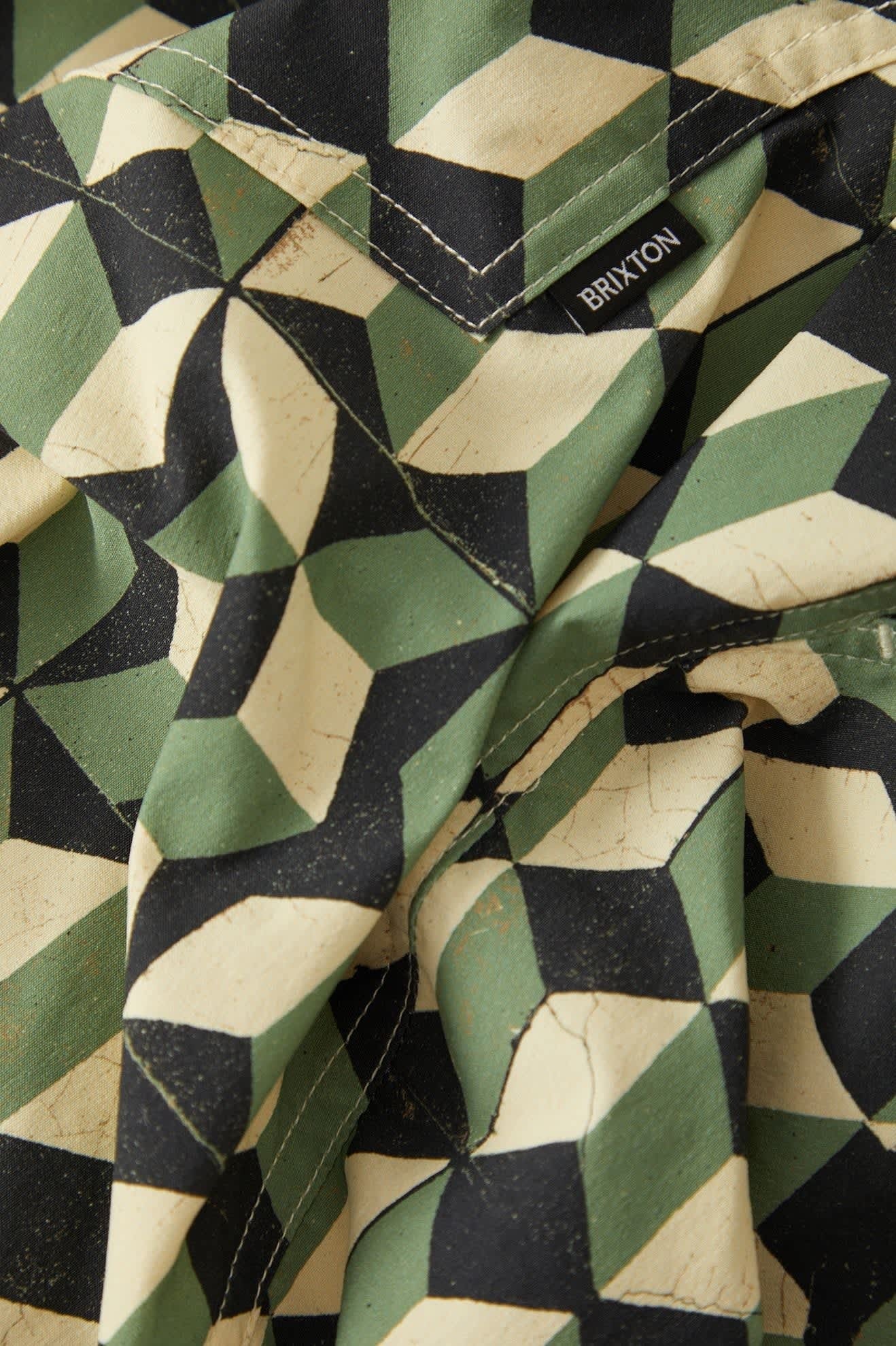 Burger She Wrote Hybrid Short - Black/Green Tile