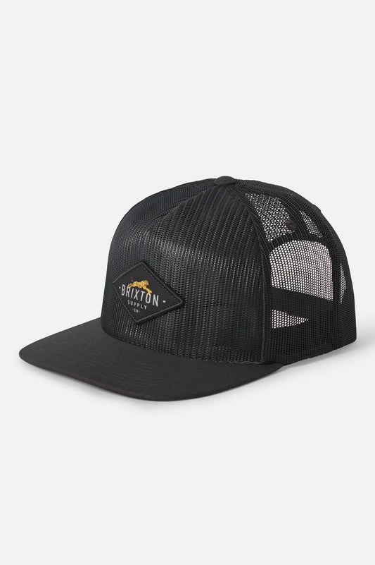 Leaper All Mesh Trucker Hat - Black/Black