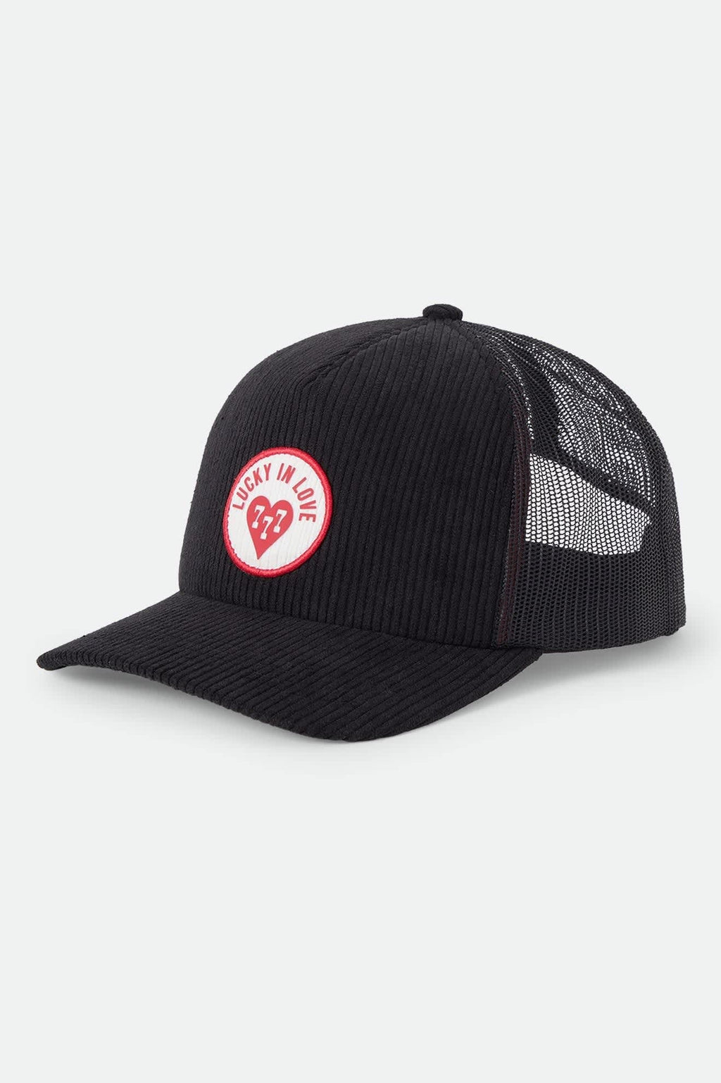 Lucky In Love Trucker Hat - Black