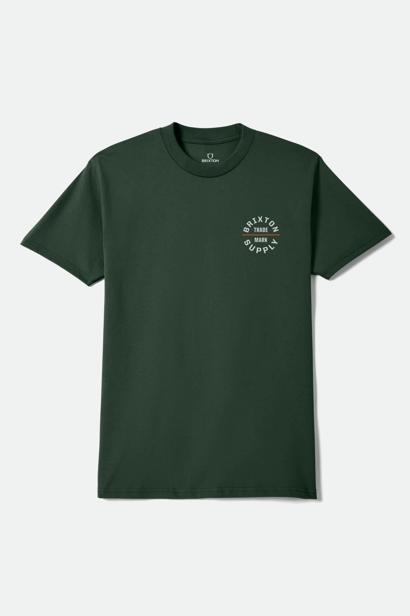 Oath Short Sleeve Standard T-Shirt - Forest Green/Off White/Rust