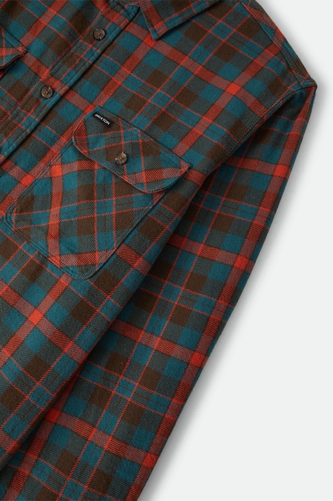 Bowery Flannel - Walnut Brown/Ultra Marine