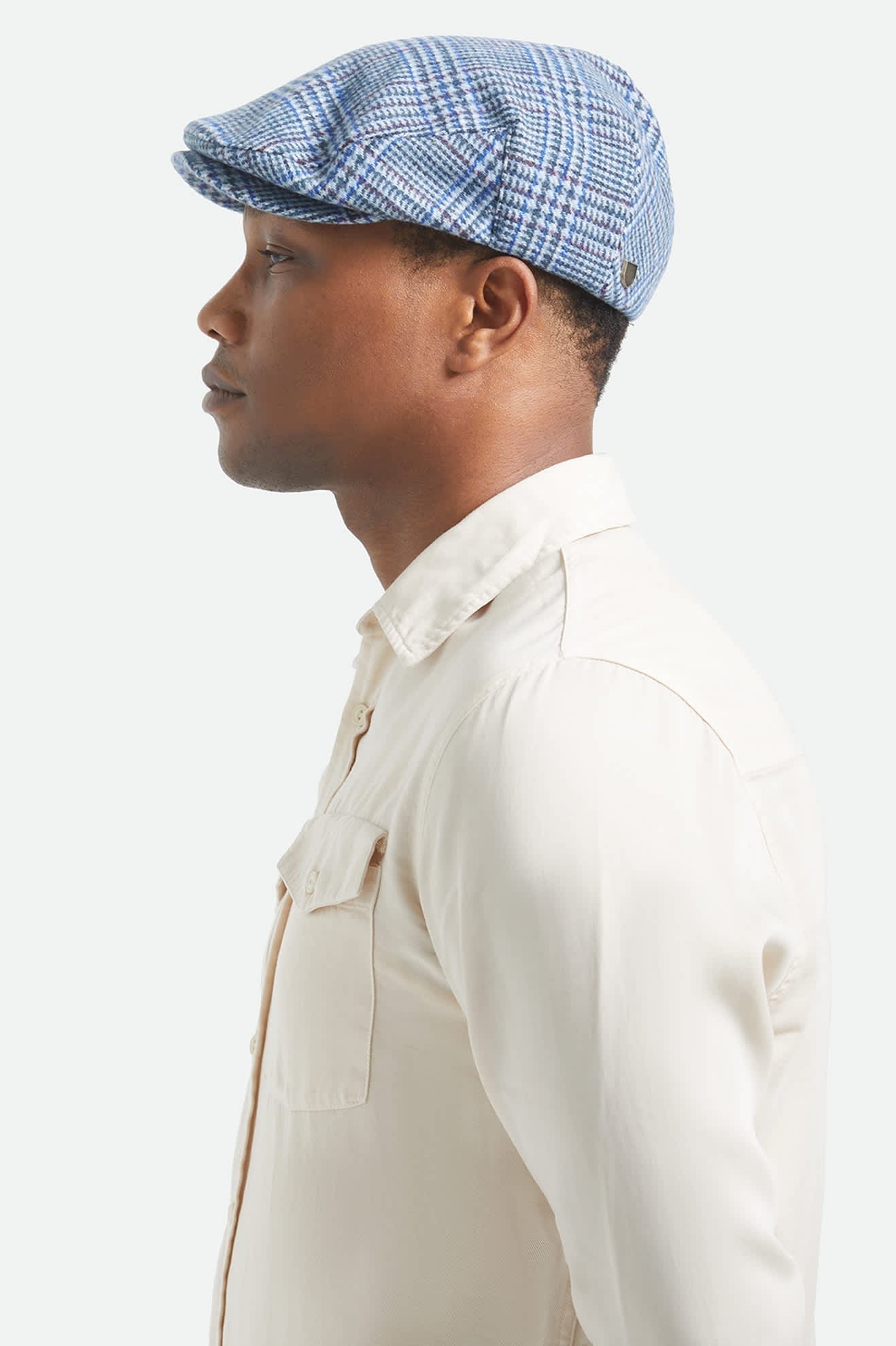 Hooligan Flat Cap - Celadon Green/Royal Plaid