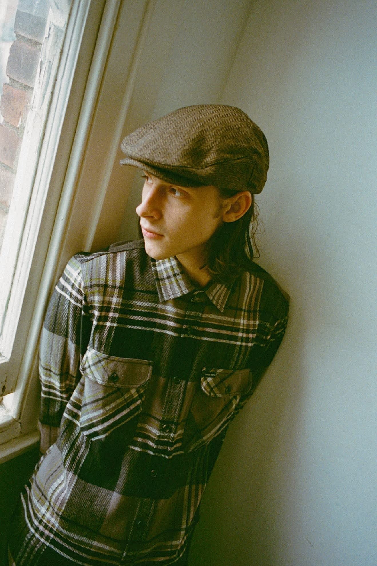 Hooligan Flat Cap - Brown/Khaki