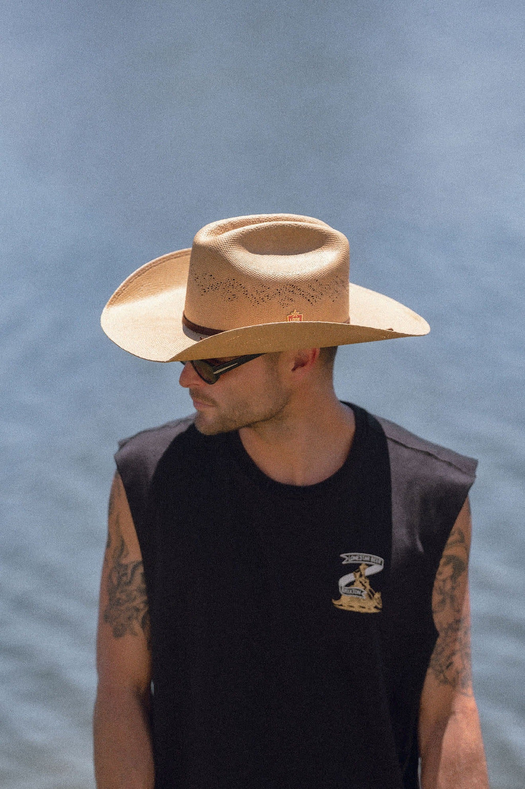 Lone Star Straw Cowboy Hat - Texas Gold