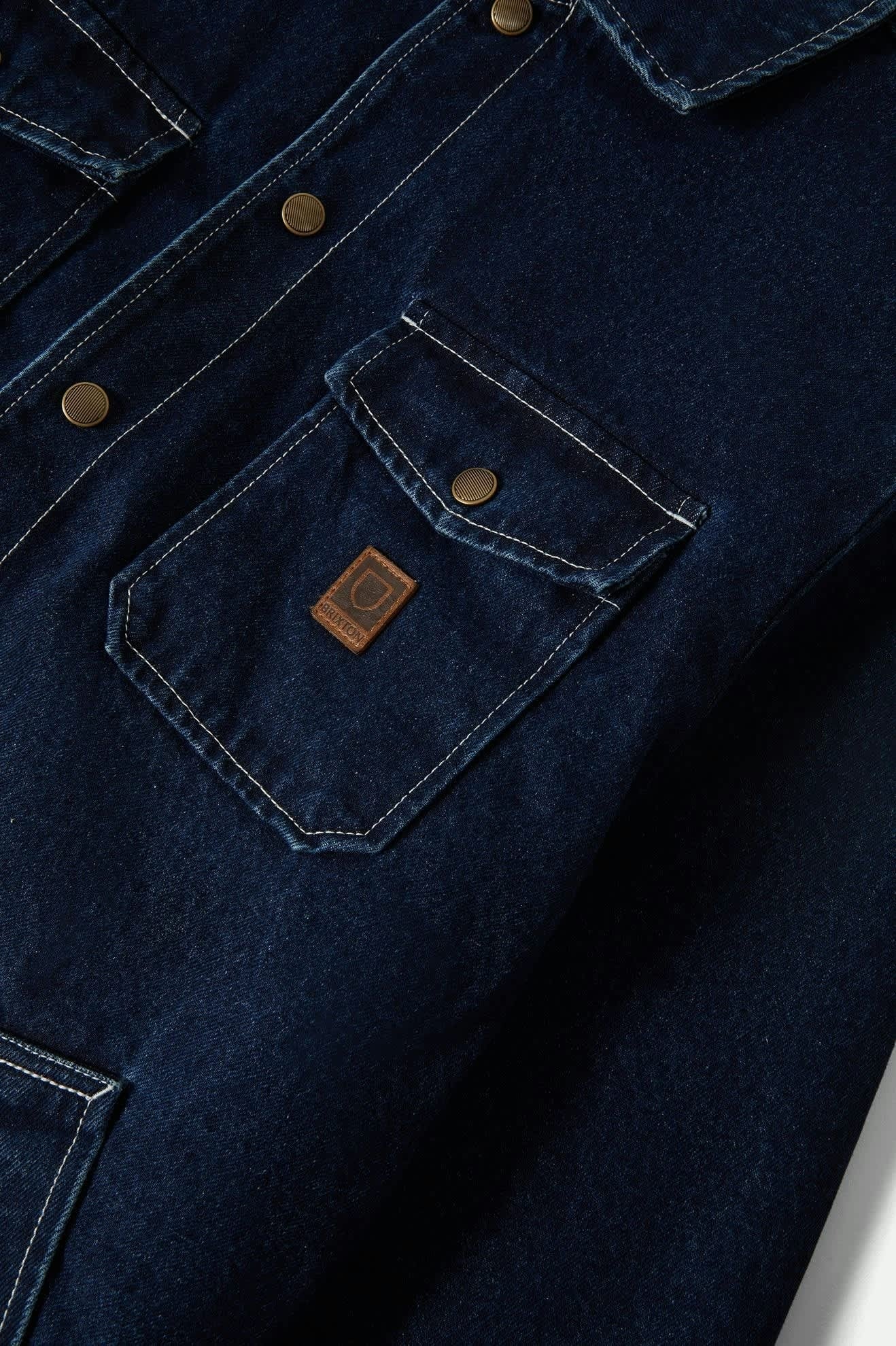 Durham Sherpa Lined Jacket - Medium Wash Denim