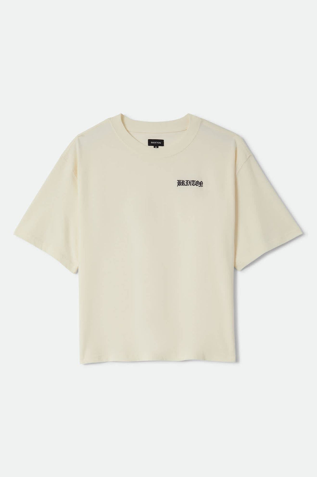Serrano Short Sleeve Boxed Crop T-Shirt - Cream