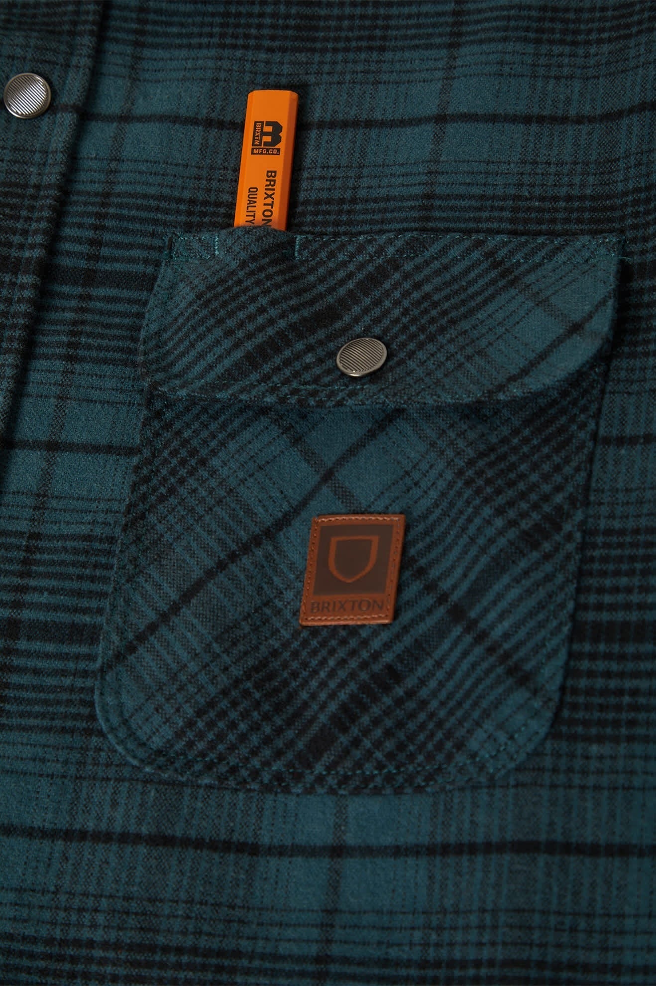 Builders Bowery Performance Flannel - Night Sage/Black