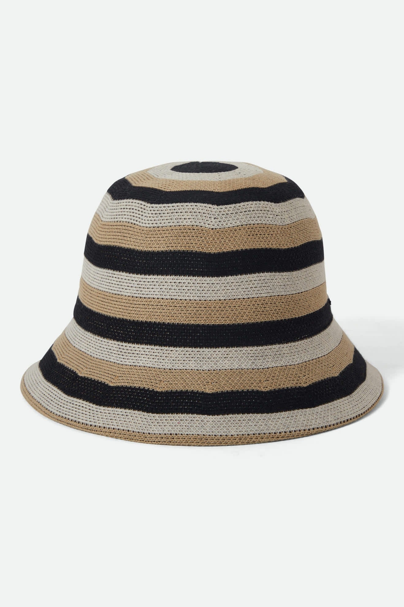 Lisboa Knit Packable Bucket Hat - Black/Sand/Whitecap