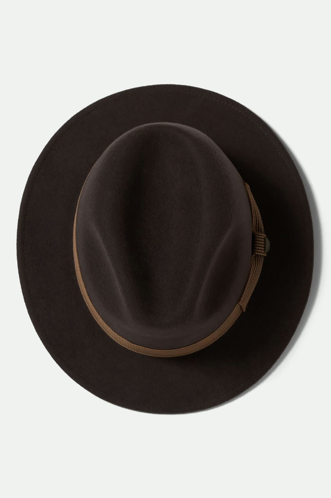 Roma Fedora - Chocolate/Bronze