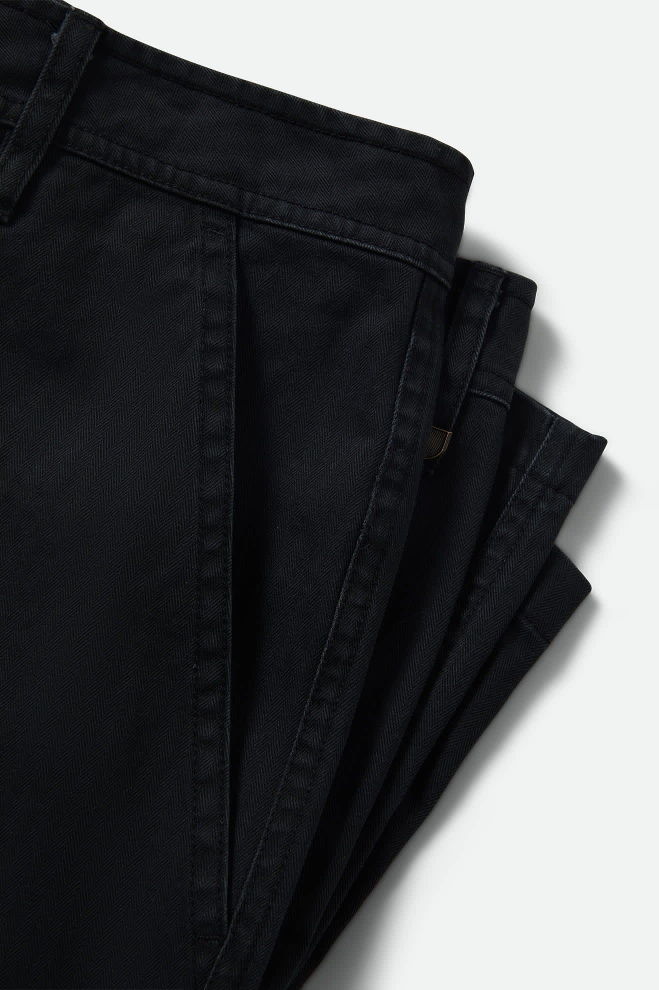 Surplus Vintage Wash Herringbone Short - Washed Black