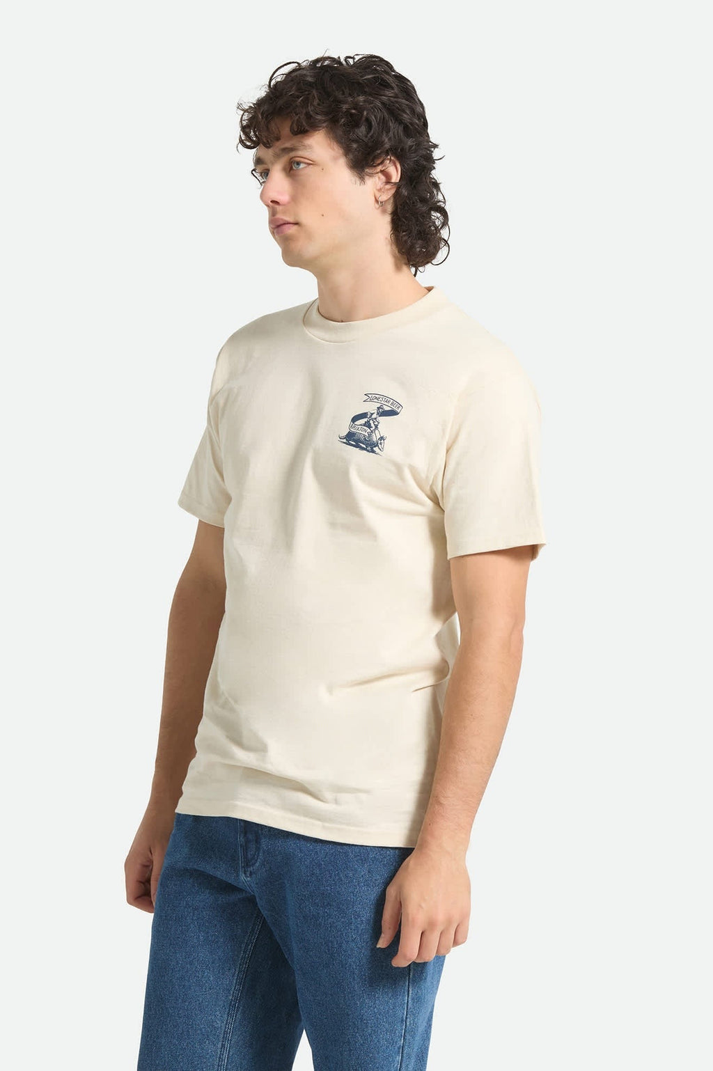 Lone Star Armadillo Short Sleeve Standard T-Shirt - Cream