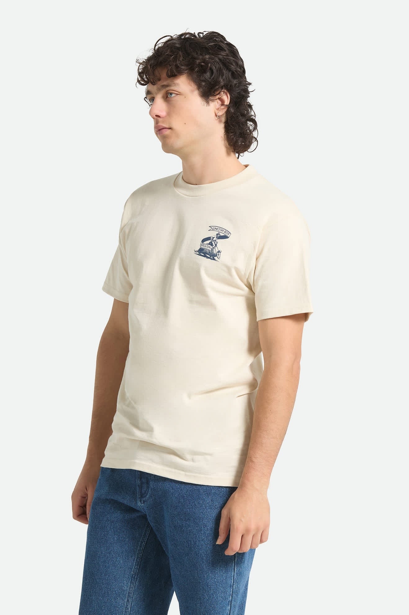 Lone Star Armadillo Short Sleeve Standard T-Shirt - Cream