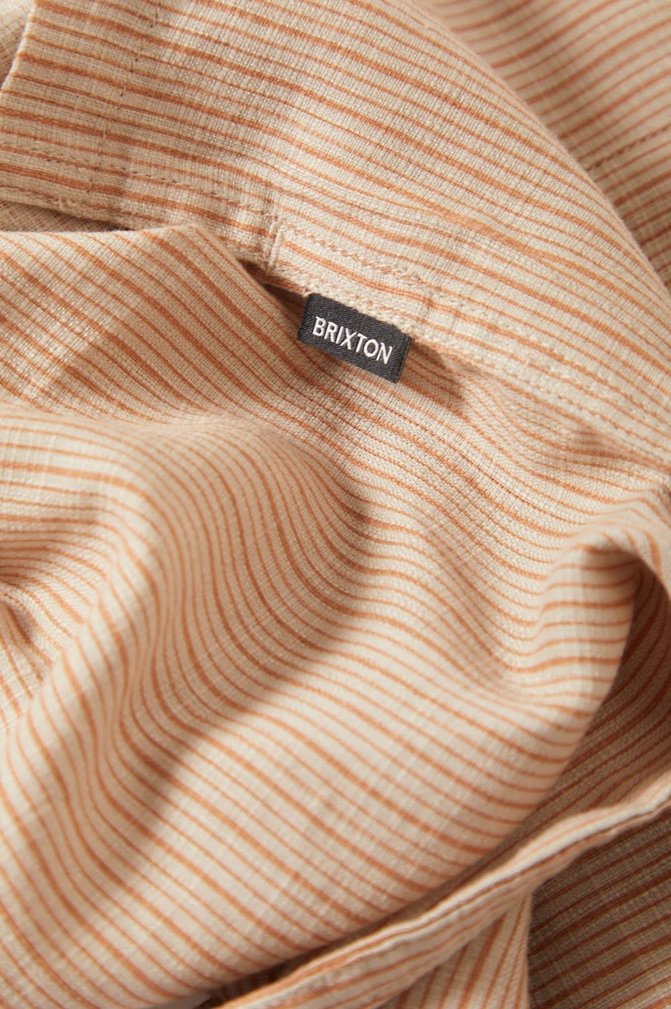 Bunker Slub Short Sleeve Shirt - Italian Clay Stripe
