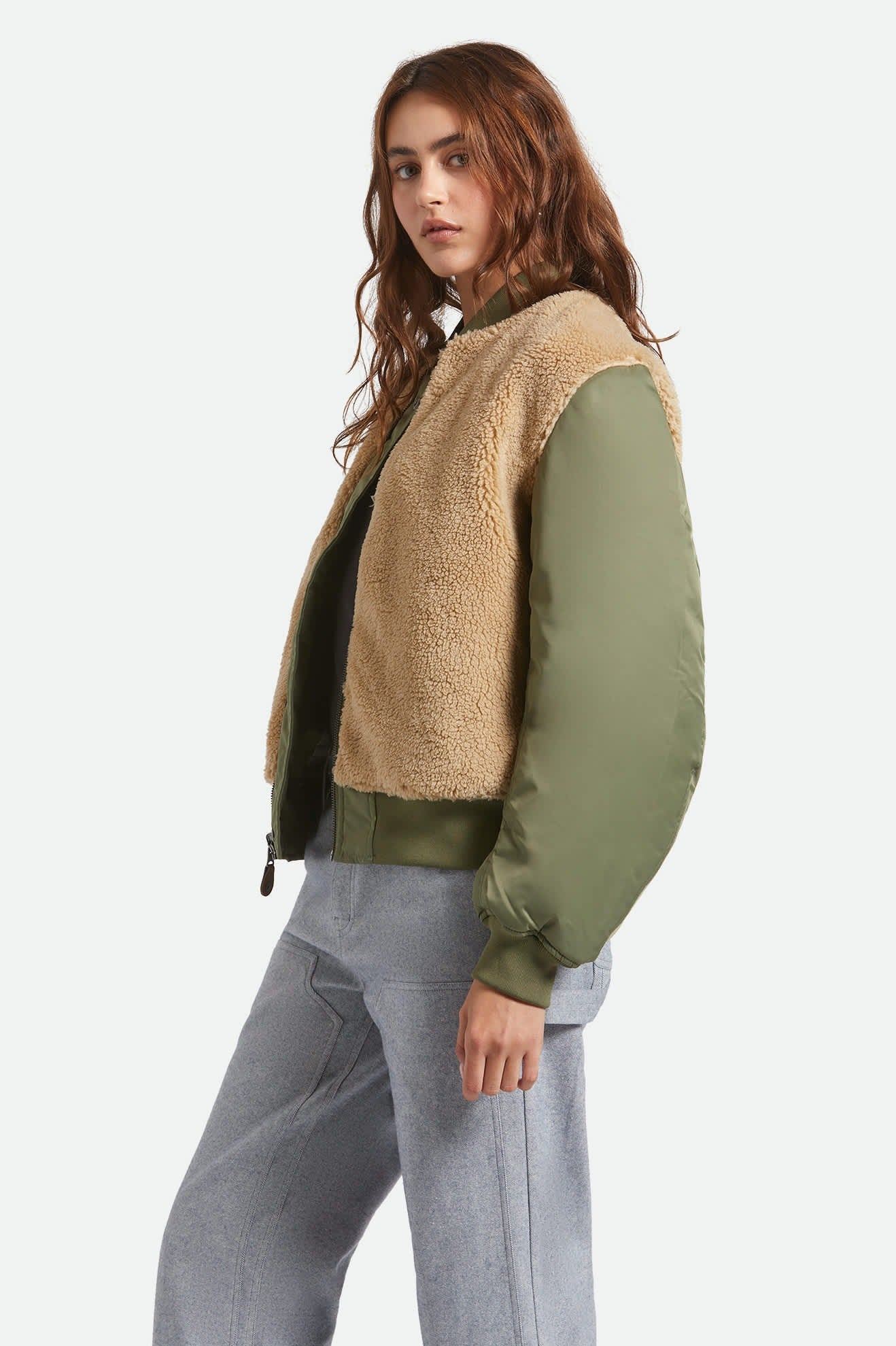 Sherpa Surplus Bomber Jacket - Olive Surplus