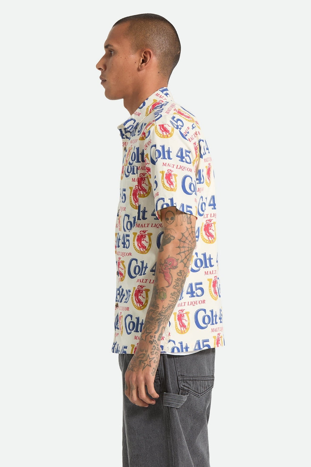 Colt 45 X Brixton Short Sleeve Shirt - Multi