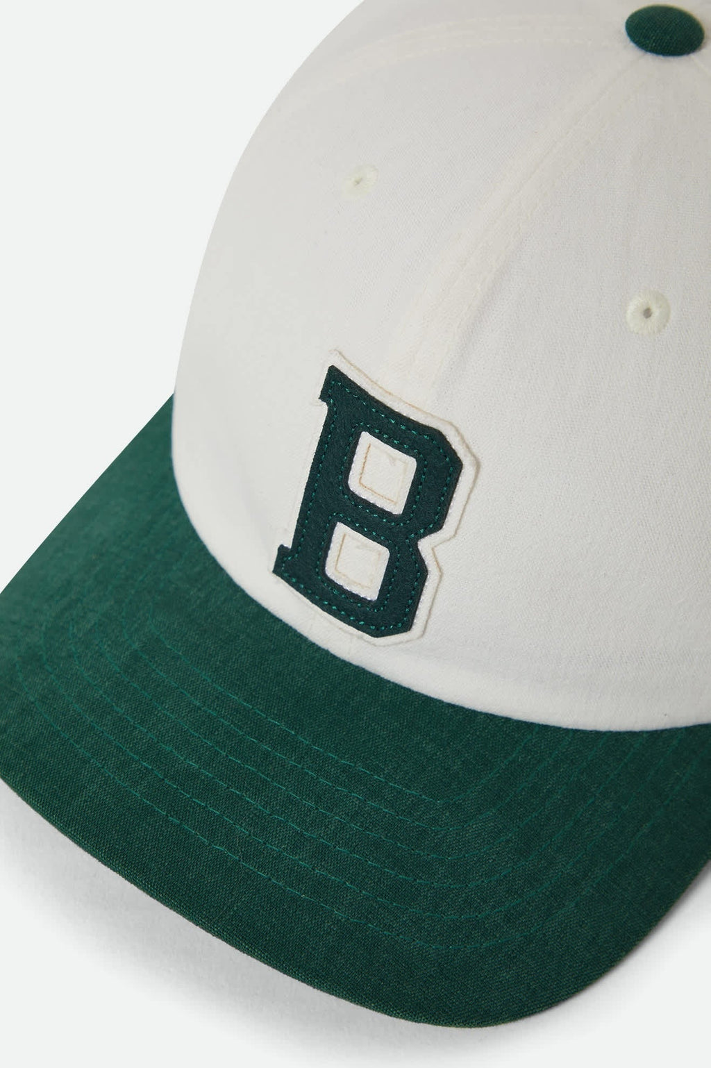 Big B Adjustable Hat - Off White/Primal Green