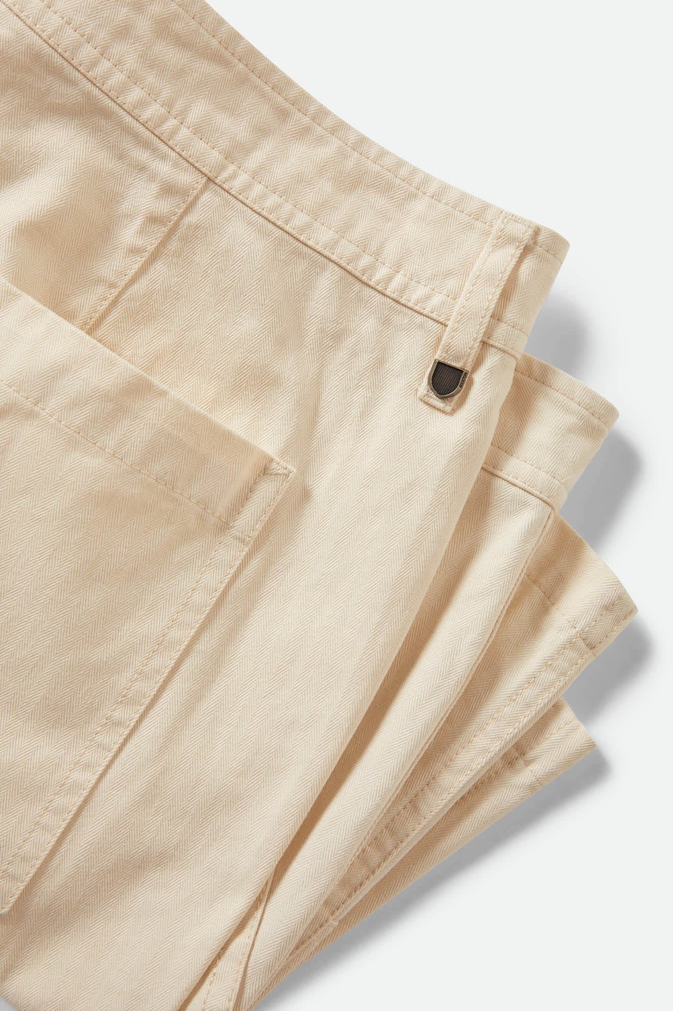 Surplus Vintage Wash Herringbone Short - Whitecap