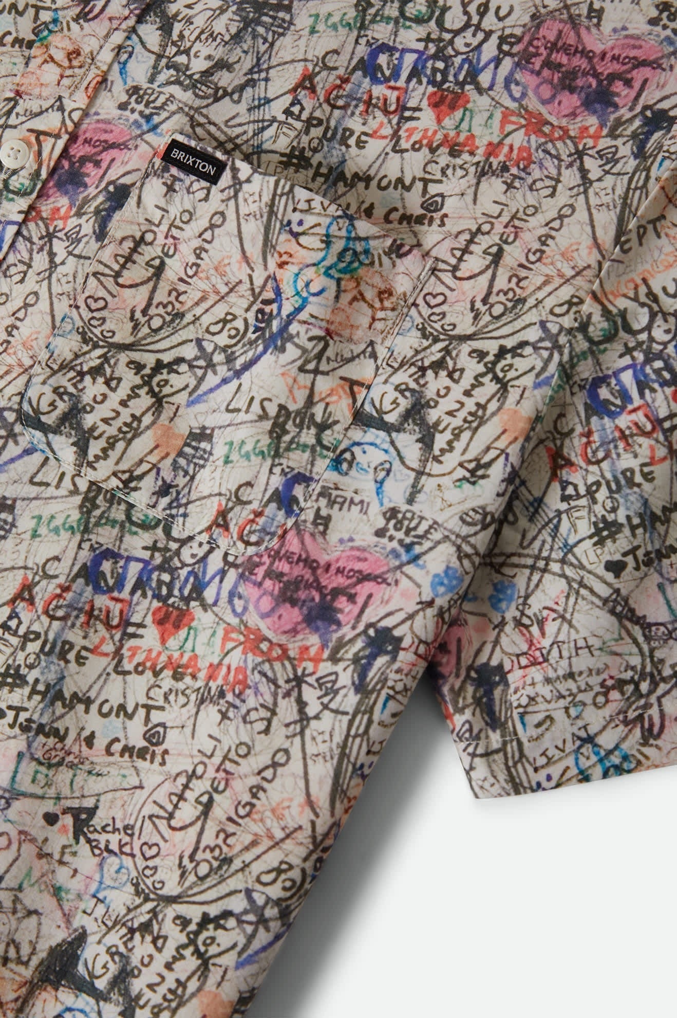 Cru Print Short Sleeve Shirt - Graffiti