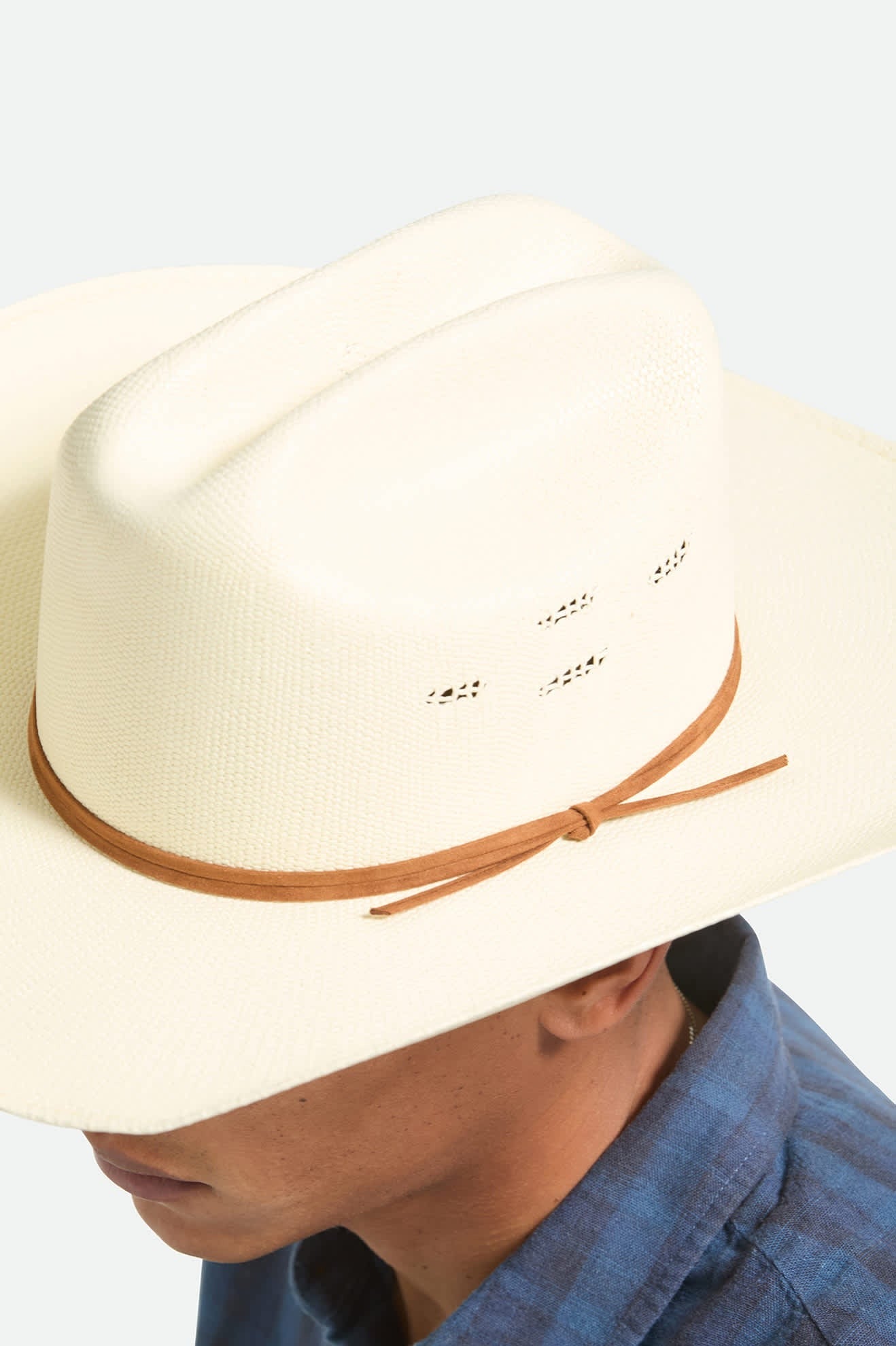 Laredo Straw Cowboy Hat - Bone