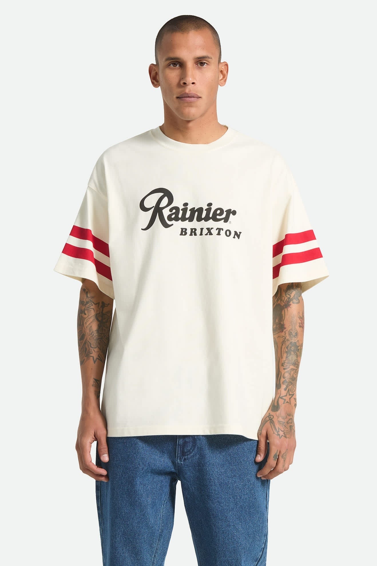 Rainier 1878 Short Sleeve Oversized T-Shirt - Natural