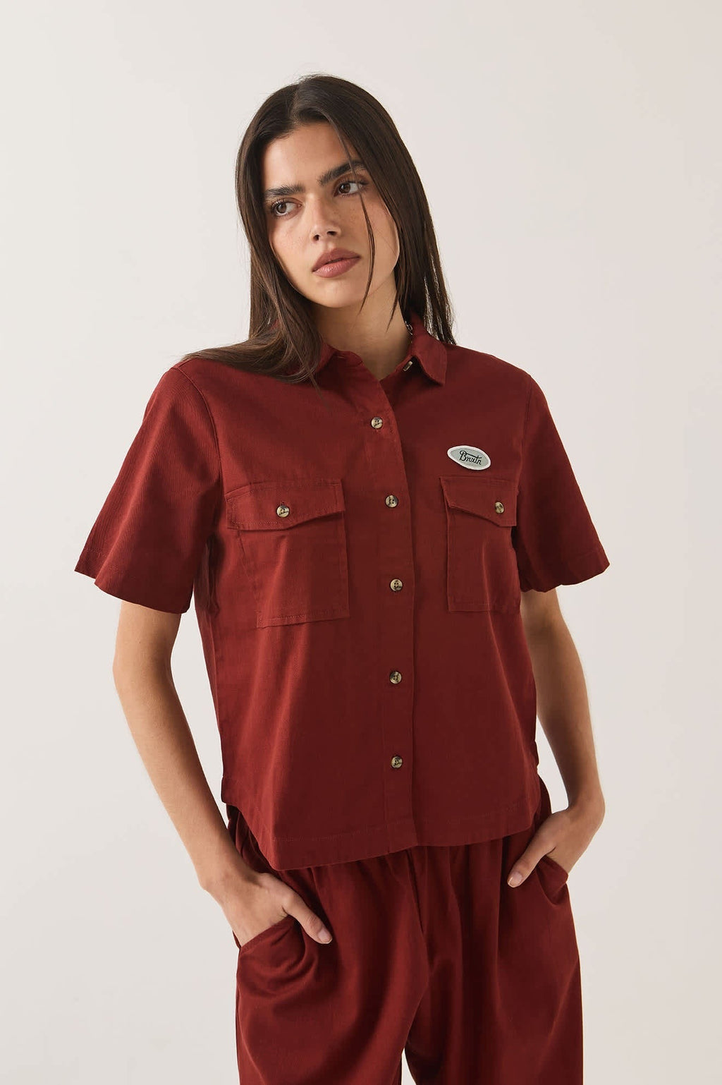 Mechanics Women's Shirt - Dark Brick