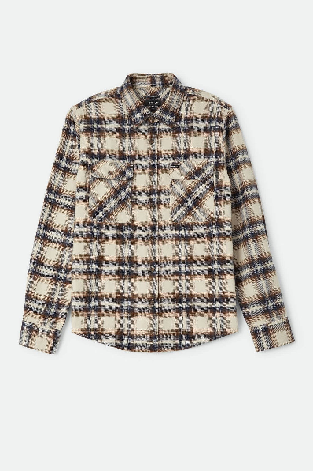 Bowery Flannel - Soft Brown Plaid