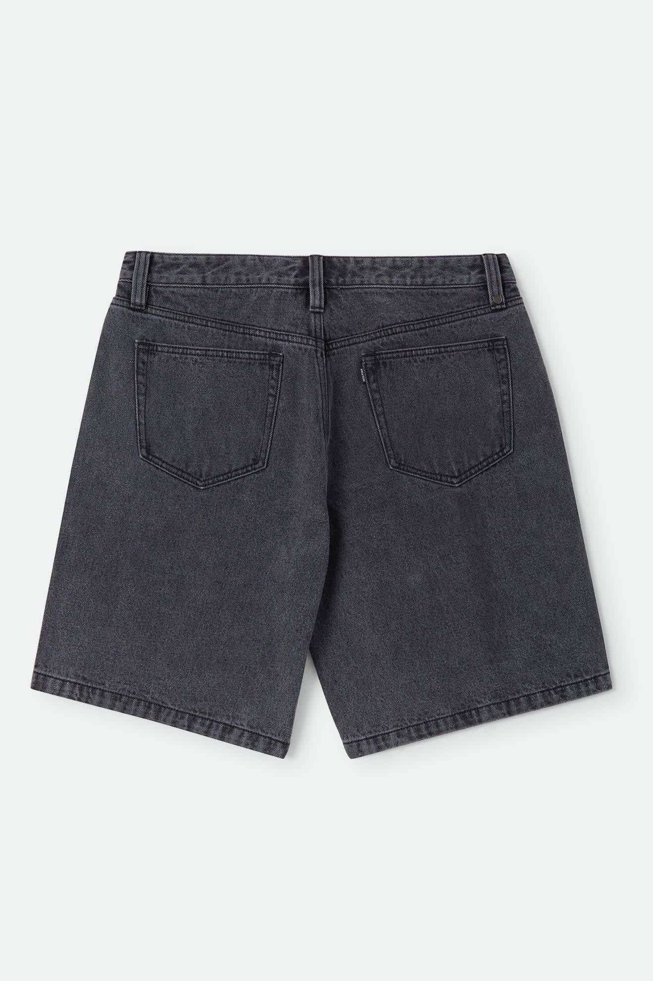 Brixton Relaxed Short - Washed Black Denim