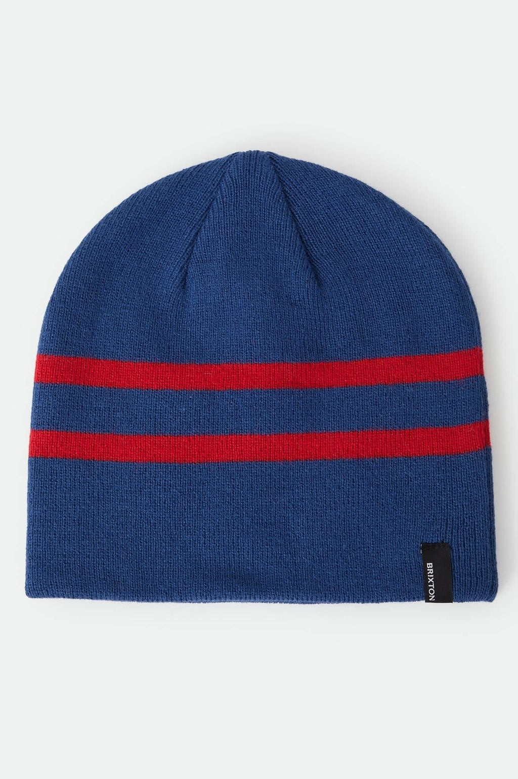 Skully Beanie - Navy/Red Stripe