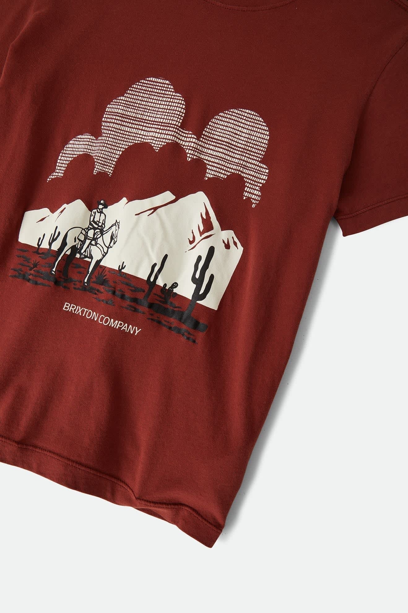 Great Springs Slim Crew T-Shirt - Dark Brick