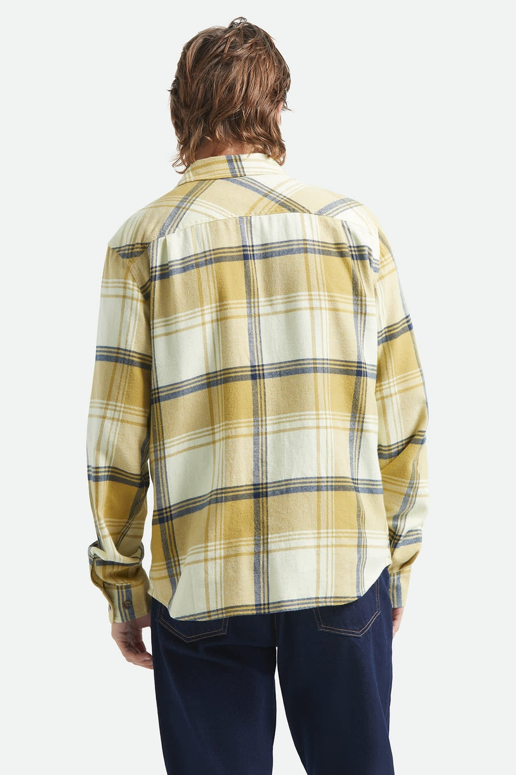Bowery Lightweight Ultra Soft Flannel - Yellow/Dusted Ochre