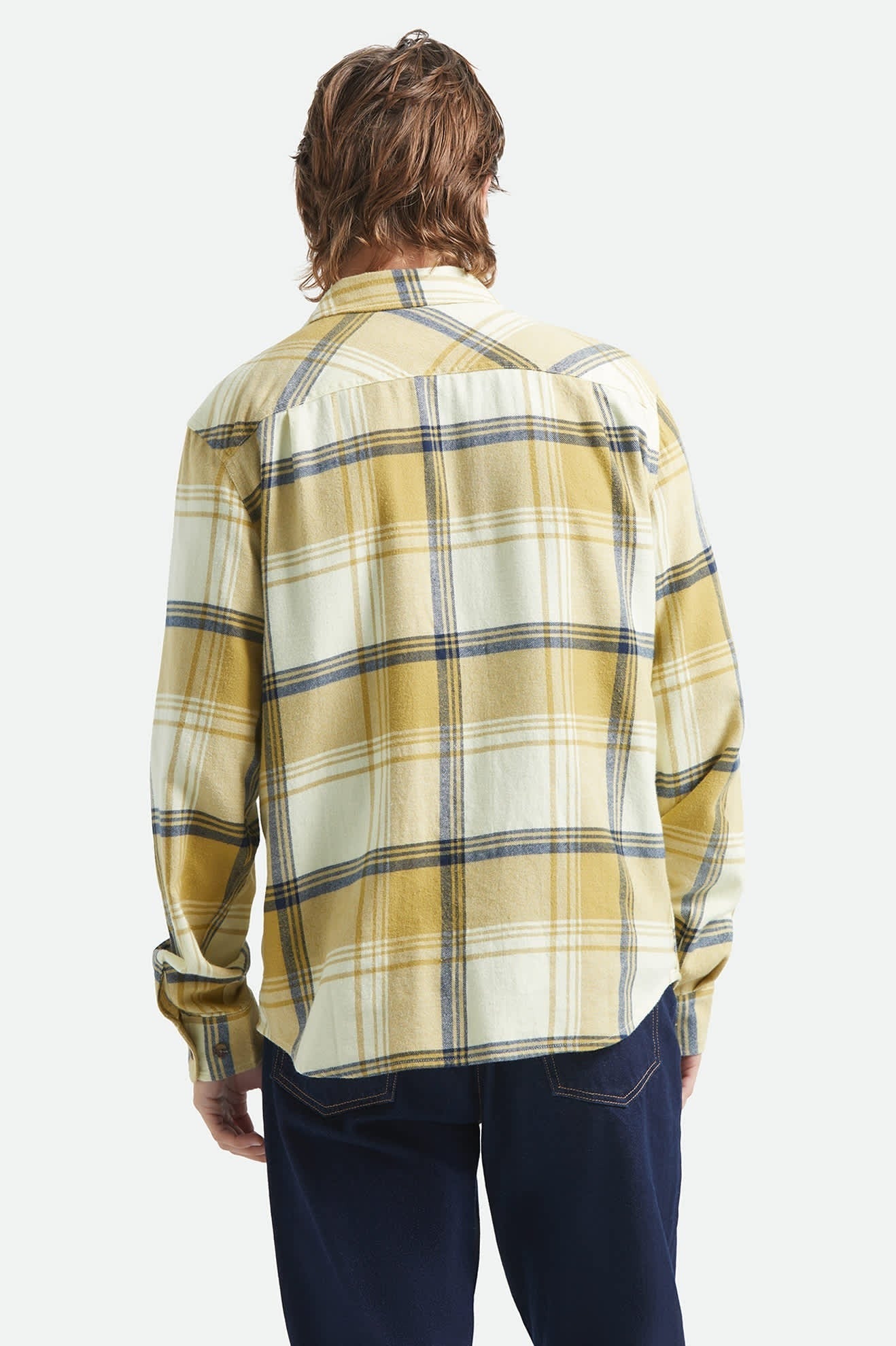 Bowery Lightweight Ultra Soft Flannel - Yellow/Dusted Ochre