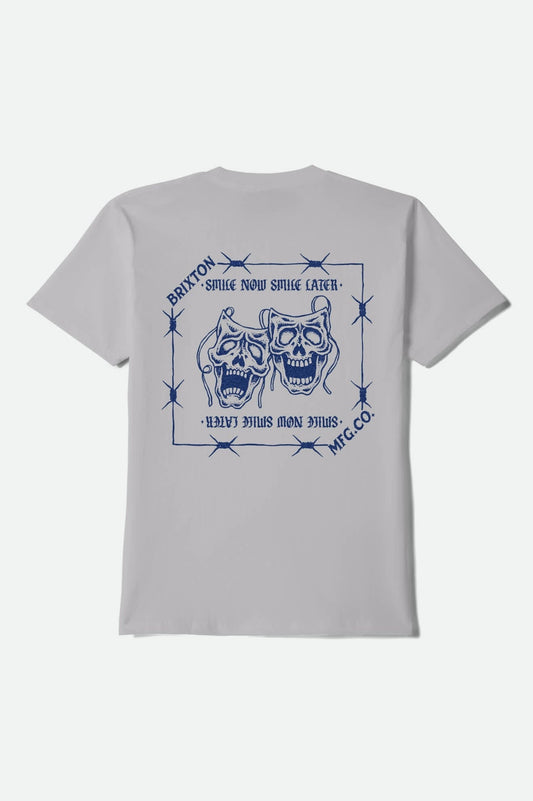 Smile Always Short Sleeve T-Shirt - Pebble Stone Worn Wash