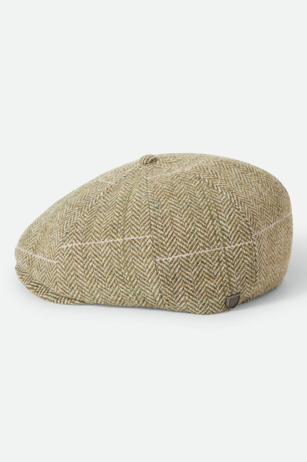 Brood Lightweight Newsboy Cap - Sublime Green Houndstooth