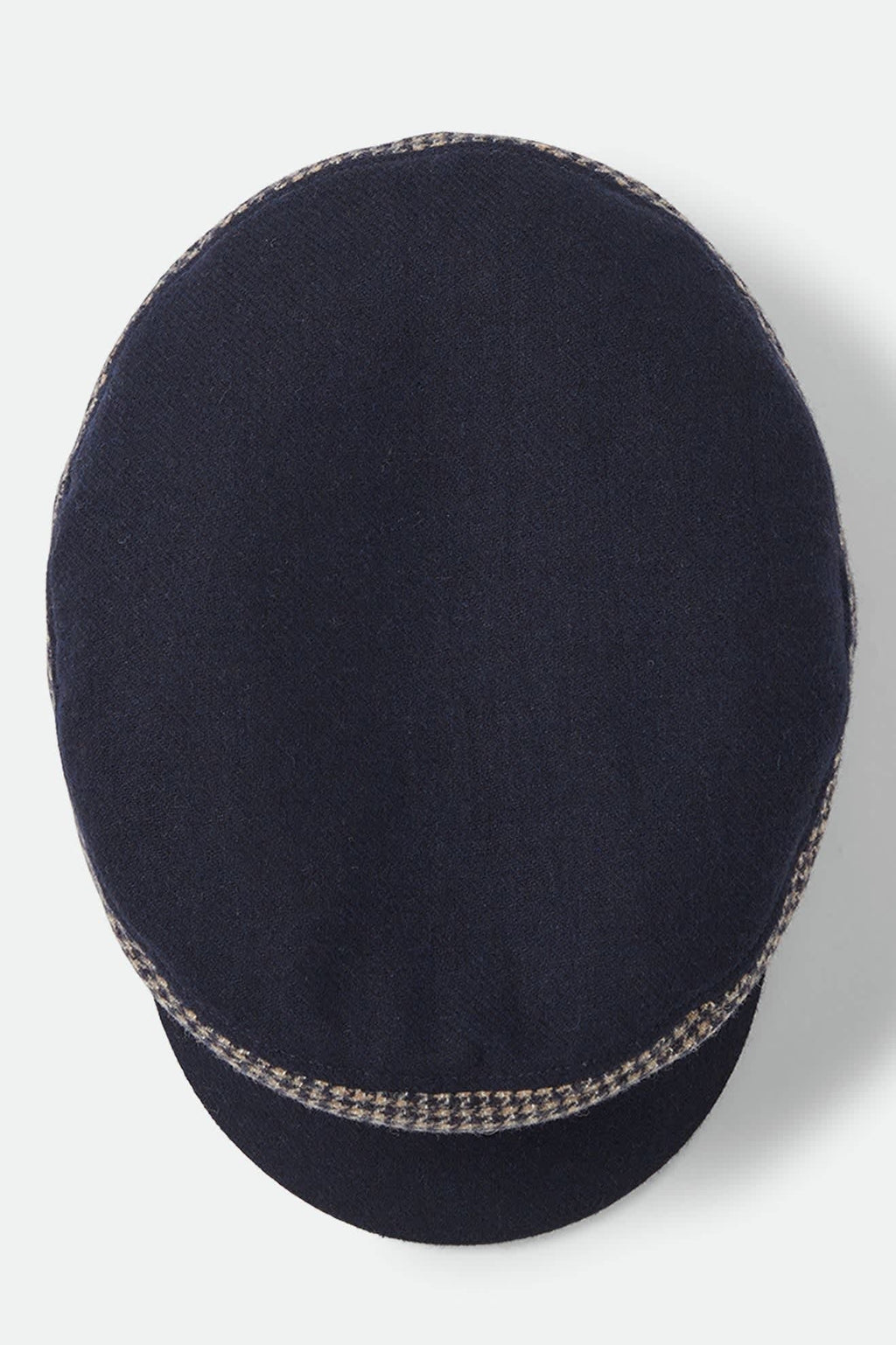 Fiddler Fisherman Cap - Navy/Sand Houndstooth