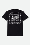 Smile Always Short Sleeve T-Shirt - Black Worn Wash