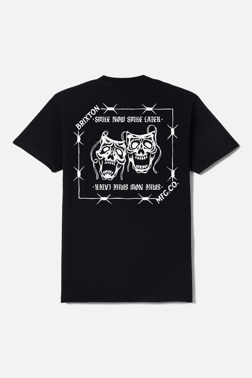 Smile Always Short Sleeve T-Shirt - Black Worn Wash