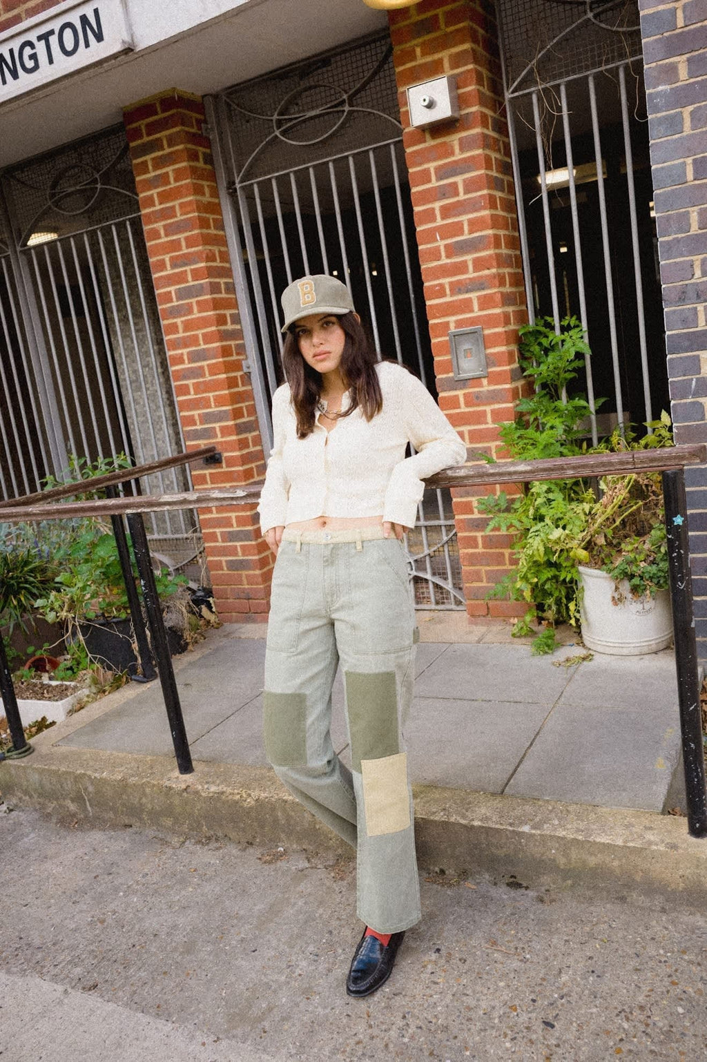 Essex Patchwork Painter Pant - Vintage Olive Patchwork